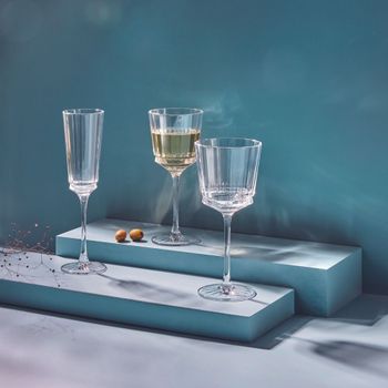 4 copas con pie 25 cl cristalino transparente