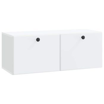 Mueble De Tv De Pared 78,5 X 31 X 30 Cm Blanco Vidaxl