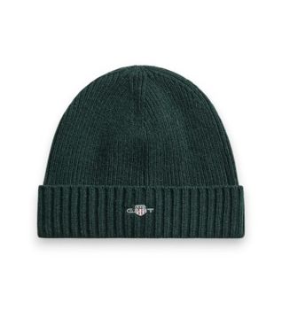 Gant para hombre. 9910023 Gorro Shield verde (OSFA), Casual, Lana