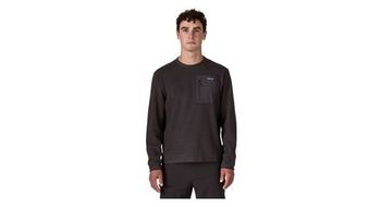 Forro polar de cuello redondo para hombre patagonia r1 air negro