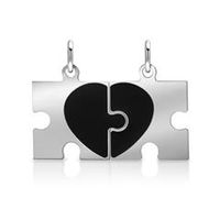 colgante de plata partner puzzle parte lacada
