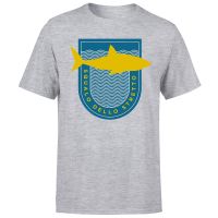 squalo dello stretto mens t-shirt - s - grey