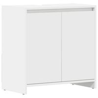 armario de bano  mueble bano madera contrachapada blanco 60x33x61 cm