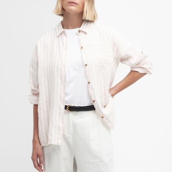 Barbour Annie Striped Button-Down Shirt - UK 14