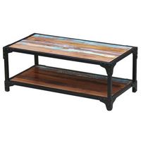 mesa de centro madera maciza reciclada