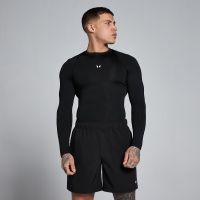 capa base de manga larga training para hombre de mp - negro - xs
