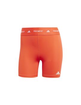 Mallas de Fitness adidas Techfit Short Mujer Rojo