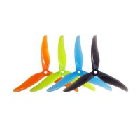 2 pares  10 pares gemfan 51279 3-paleta de 51 pulgadas propela de pc con agujero de 5 mm para drones de carreras rc f