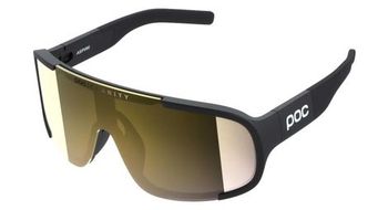 Gafas poc aspire negras   clarity road lentes doradas parcialmente soleadas