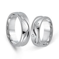 alianzas oro blanco 18 quilates 8 diamantes