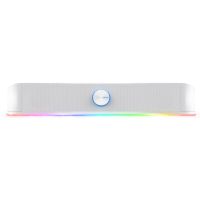 trust gxt 619 thorne barra de sonido gaming rgb 12w blanca