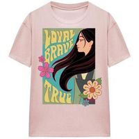 mulan camiseta loyal brave true para mujer