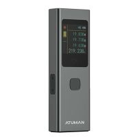 atuman 3in1 ls6 medidor de distancia laser de 40 m de alcance instrumento de medicion de bateria de 300 mah pantalla a c