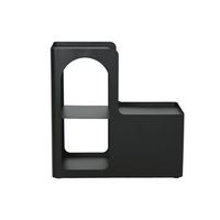 mesita auxiliar metal 60x30x60 750 negro