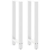 patas para mesa de bar blancas 2 unidades 50 x 100-101 cm acero vidaxl