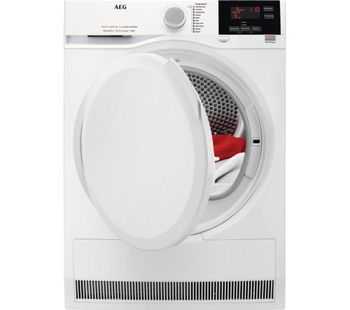 AEG 7000 Series T7DBG840N 8 kg Heat Pump Tumble Dryer - White, White