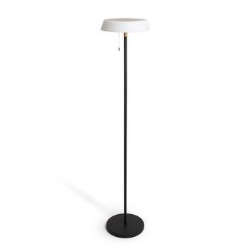 Lámpara De Pie Solar Exterior Led 2.6w Metal Aldana Negro