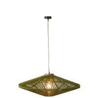lampara colgante de metal verde 93x93x36 cm