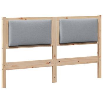 Cabecero，panel De Cabecero Marrón Madera Maciza De Pino