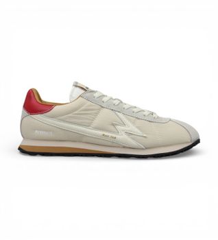 MOA Concept para hombre. FL213 Zapatillas Flash blanco roto (40), Plano, Cordones, Casual