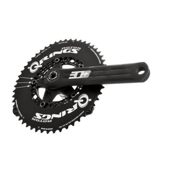 Bielas Rotor 3D+ con medidor de potencia INpower + Platos Q-Rings Aero 50/34, Longitud Biela 172,5 mm
