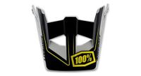 100  visor for aircraft helmet   black   yellow