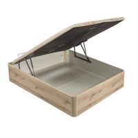 canape abatible 3d supra madera tapa doble roble 150x200 cm pikolin