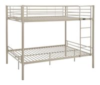 cama doble de dos pisos con somier incluido  - 140 x 190 cm - gris topo