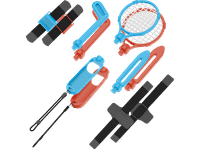 reacondicionado seminuevo muy bueno pack accesorios switch 2 - ardistel blackfire sports 14in1 azul y rojo