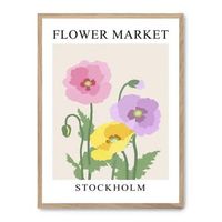 cuadro flower market x