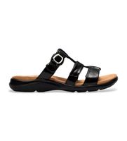 clarks para mujer 26185965 zapatos de piel kitly pearl blanco charol negro 40 plano ninguno casual