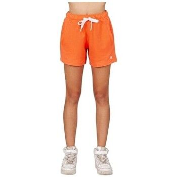 Wolm Short Short Pantaloncino Donna Elastico Orange Coral 21PEW102 para mujer