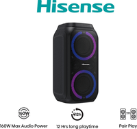 altavoz portatil hisense party rocker 160 20 160w bt usb negro