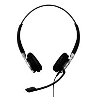 auriculares epos impact sc 660 con cable cancelacion de ruido y microfono negro y plata