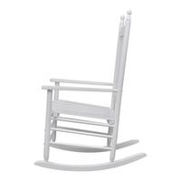mecedora de madera con asiento curvado madera blanca cfw547331