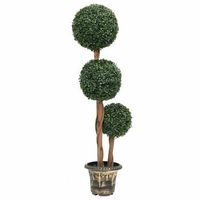 planta de boj artificial forma de bola con maceta verde 119 cm vidaxl
