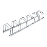 portabicicletas para 6 bicicletas plateado 6 cm