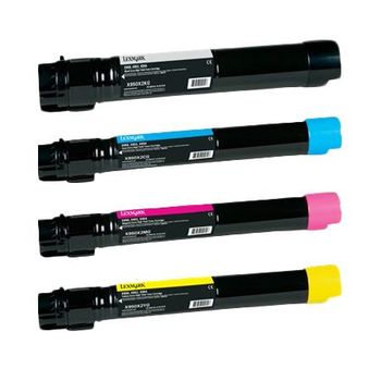 Original Multipack Lexmark X950de Printer Toner Cartridges (4 Pack) -X950X2KG