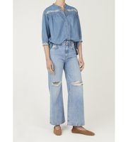 pepe jeans para mujer pl20473183w1 jeans straight lexa azul 2428 casual algodon denim