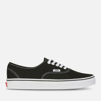 vans authentic canvas trainers - blackwhite - uk 3