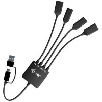 hub i-tec 4 puertos 5 gbps usb-cusb-a modelo compacto con proteccion integrada