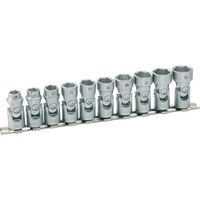 hazet 880g10h juego de llaves de vaso hexagonales con articulacion r cuadrado hueco 38 pulgadas 10 mm r perfil de traccion de hexagono exterior r