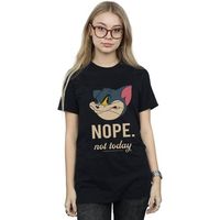 dessins animes camiseta nope not today para mujer