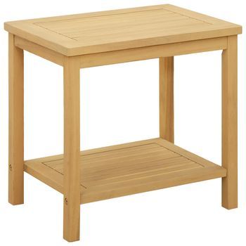 Mesa Lateral Aceite Natural 50 X 35 X 45 Cm Vidaxl