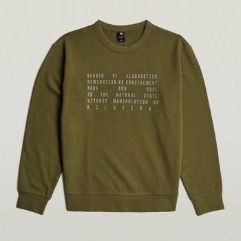G-Star Raw Jersey Text Graphic R Sw para hombre