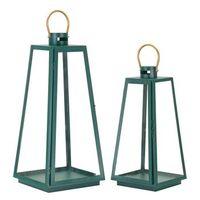 conjunto de linterna grent 2 piezas 25 x 25 x 57-20 x 20 x 45 cm