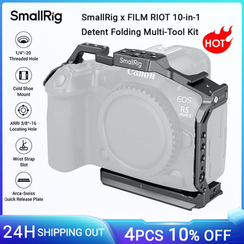 Jaula SmallRig R5 II para Canon EOS R5 Mark II, Jaula para Cámara con Placa de Liberación Rápida Cold Shoe para Arca-Swiss -4978B