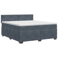 cama tapizada 192x141x88 cm  - gris