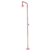 ducha para piscina de acero 316 acabado rosa coral con difusor y grifo