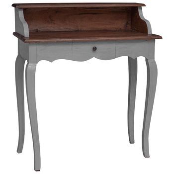 Escritorio De Madera Maciza De Caoba 80x40x92 Cm Vidaxl